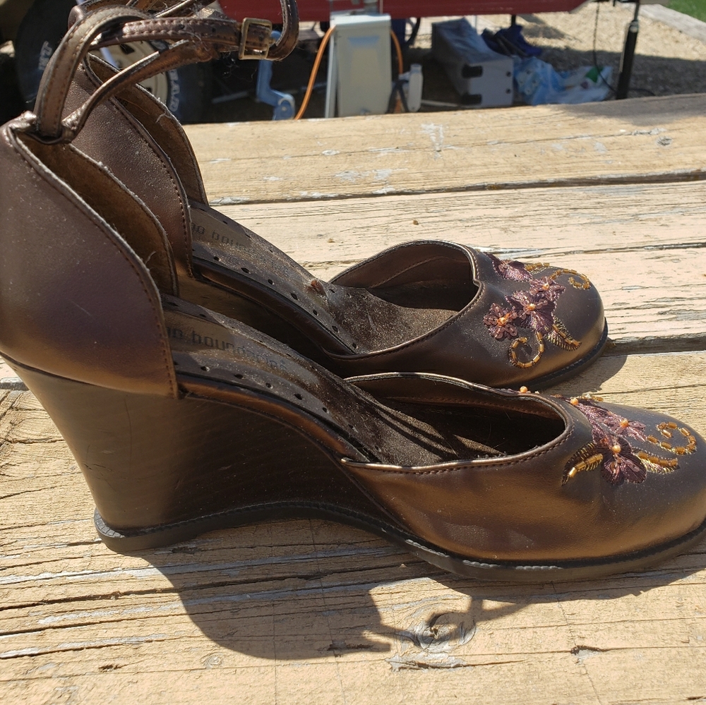 Wedged Heels (Copper and Brown Tones)